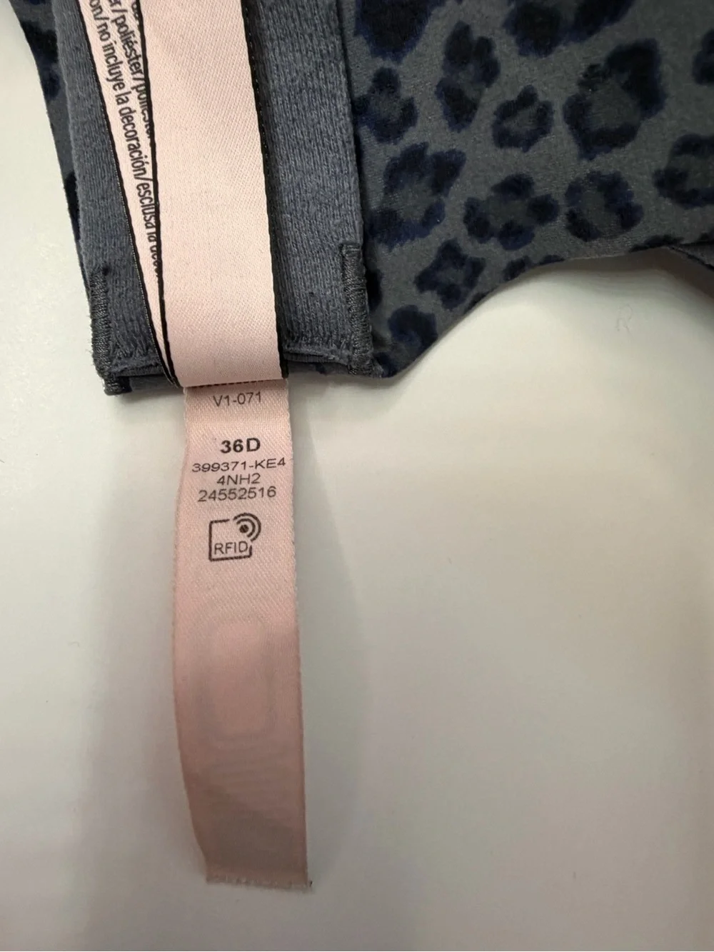 Victoria’s Secret Leopard Push-Up Bra 36D Y2K Coquette Soft Glam - Picture 10 of 10